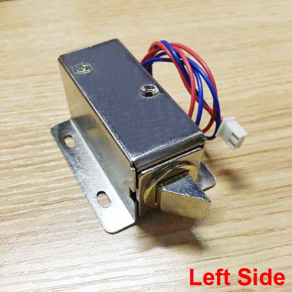 Elektronisk dørlås lås dørlåge  dc 12v 0.4a frigørelsesenhed magnetventil adgangskontrollås mini-skabe elektronisk lås: 12v 0.4a tilbage