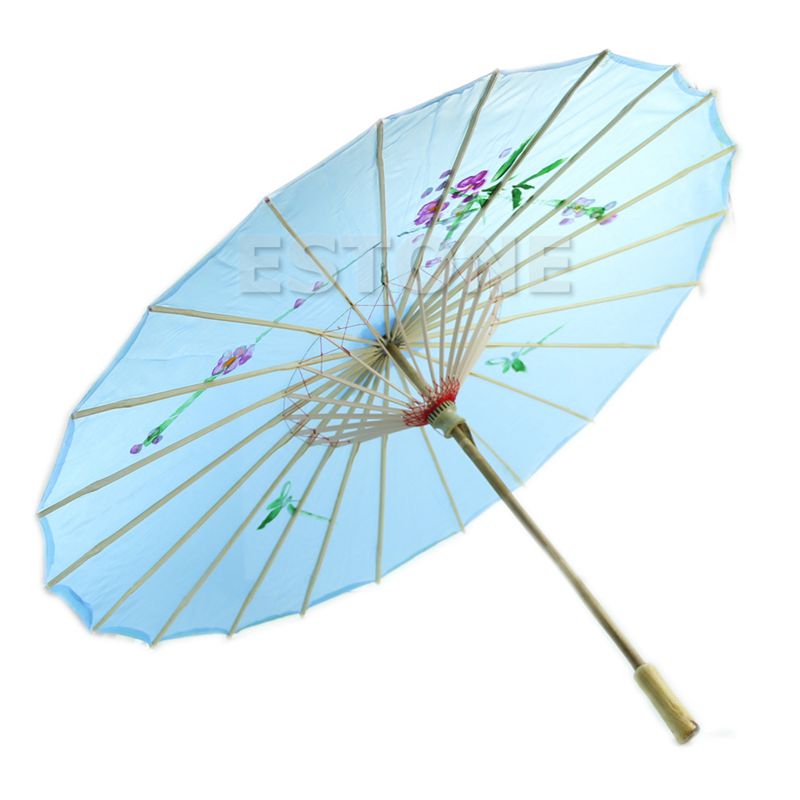 Japanese Chinese Umbrella Art Deco Painted Parasol Umbrellas: BL