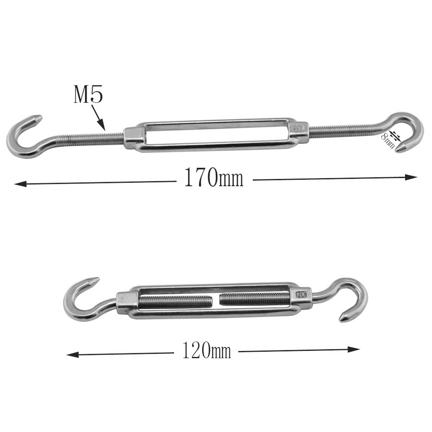 24Stck Dreieck Markise Befestigung einstellen Montage Bausatz für schwer Pflicht Sonne Schatten Bausatz Edelstahl Zubehör in Garten Hof