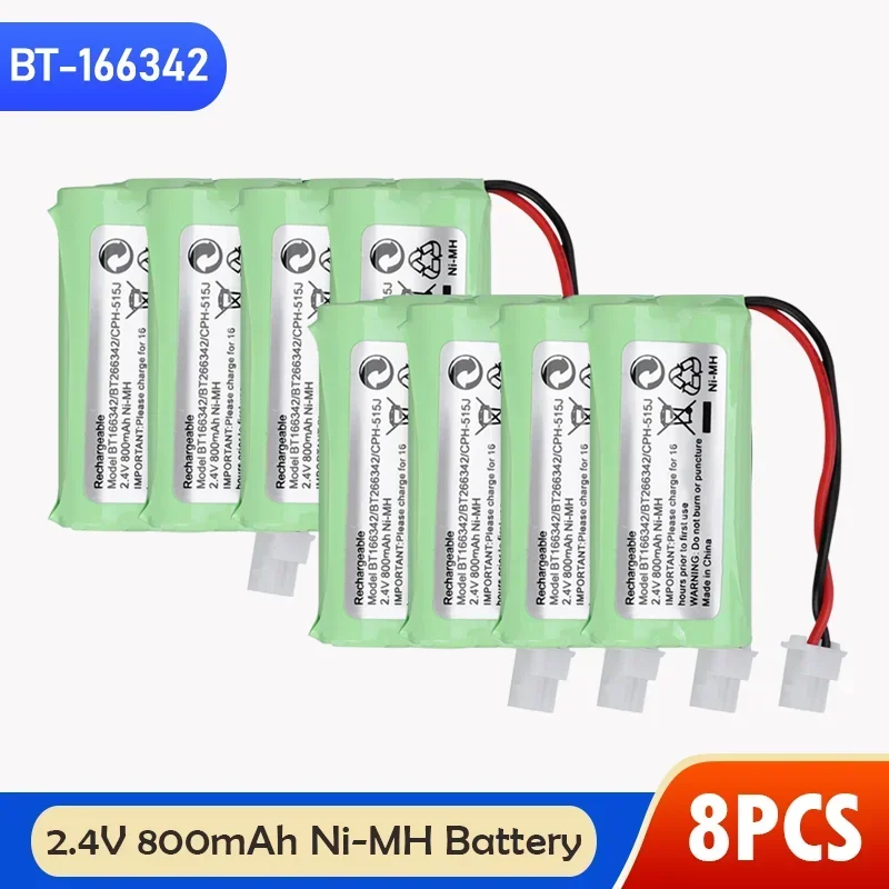 BT-166342 2.4V 800mAh AAA Ni-MH Rechargeable Battery For Cordless Phone Batteries BT166342 166342 BT-266342 BT183342 BT283342: Red