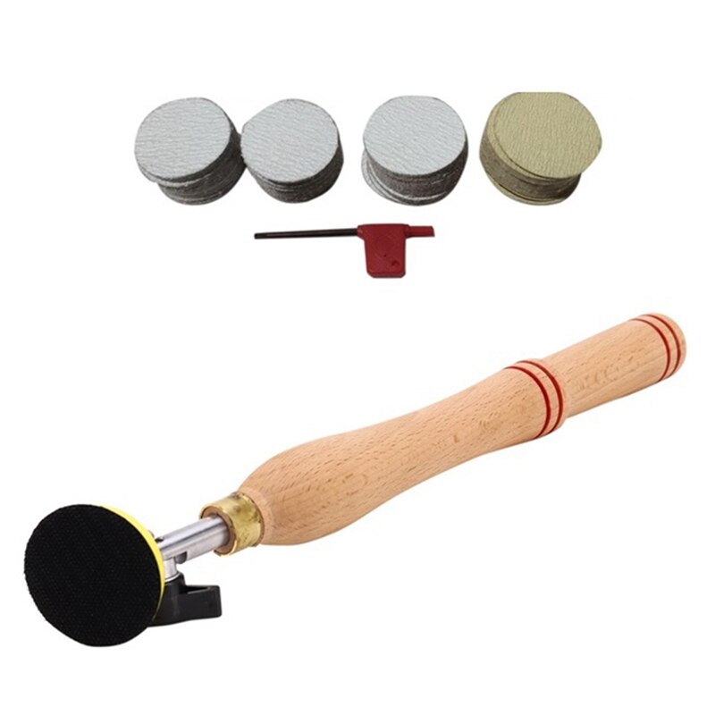 52 Pieces Wood Bowl Sander Sanding Tool with Sanding Disc for Lathe Wood Turning Tool Woodworking: Default Title