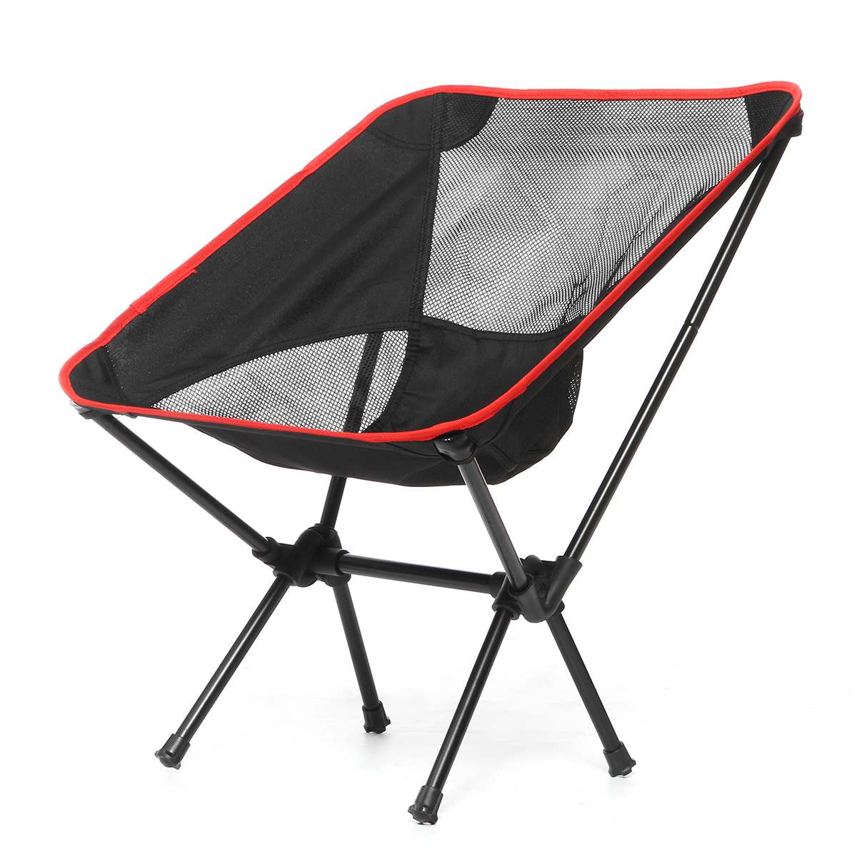 Ultralight Portable Detachable Chair Load 150kg Lightweight Chair Folding Seat Beach Picnic Fishing Camping BBQ Garden Hiking: Black