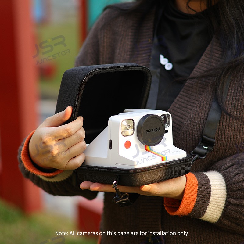 Suitable for Polaroid Now+/Go Gen2 camera bag storage bag, +Gen3/Gen3casual simple multifunctional portable bag: Beige