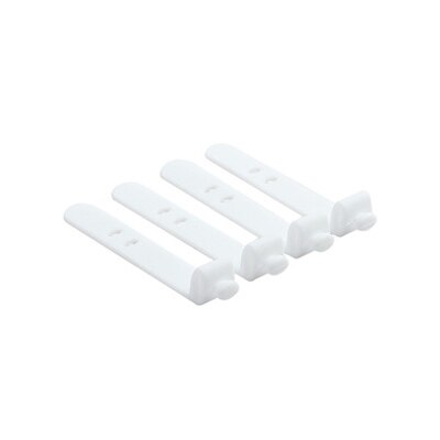 4 Pcs/lot Multipurpose Desktop Phone Cable Winder Earphone Clip Charger Organizer Management Wire Cord fixer Silicone Holder: 02 White