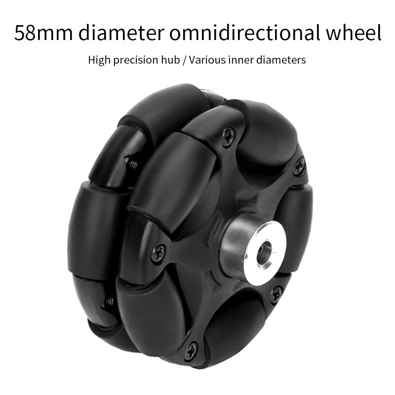 58mm plastic omnidirectional wheel omnidirectional moving wheel 90 ° omnidirectional wheel