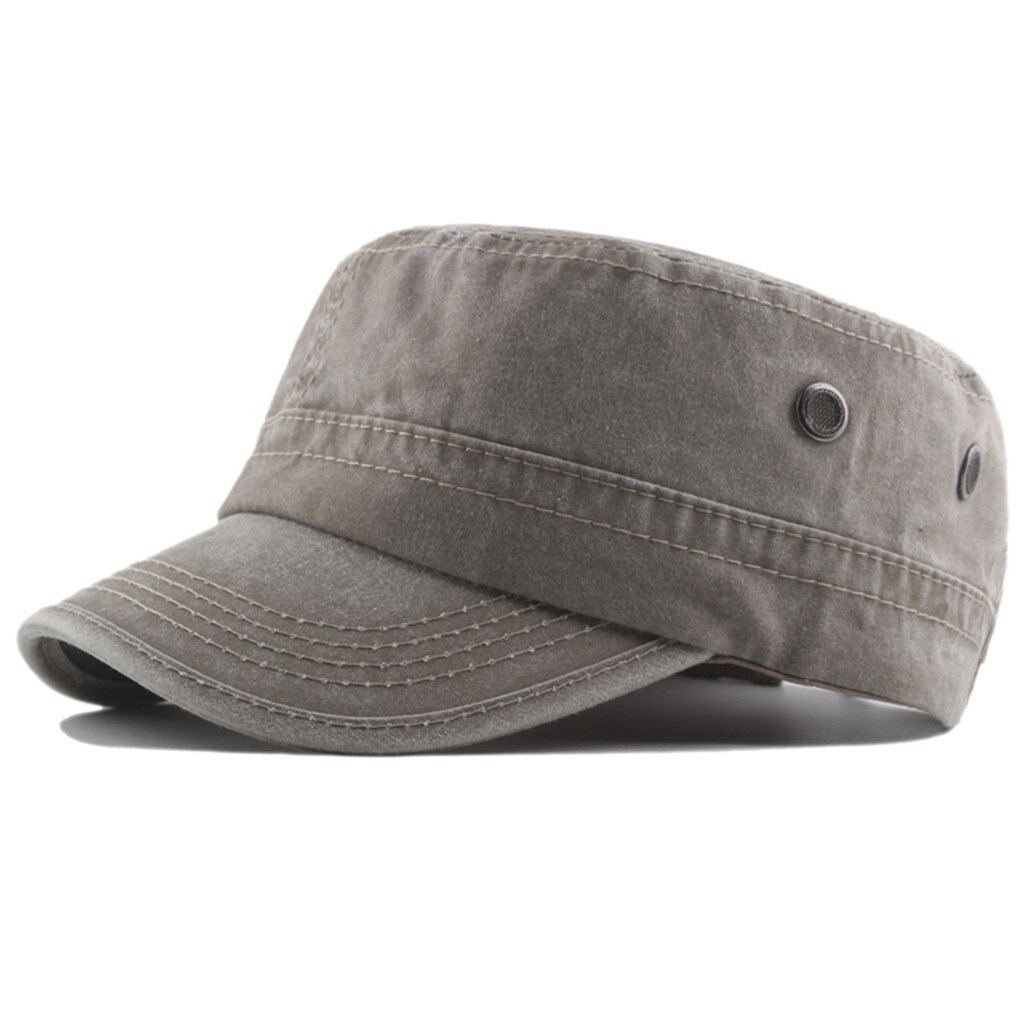 Men's And Women's Cap Vintage Beret Cap Flat Top Comfortable Breathable Cap Ladies Accessories Bufanda De Seda #LR3: Khaki
