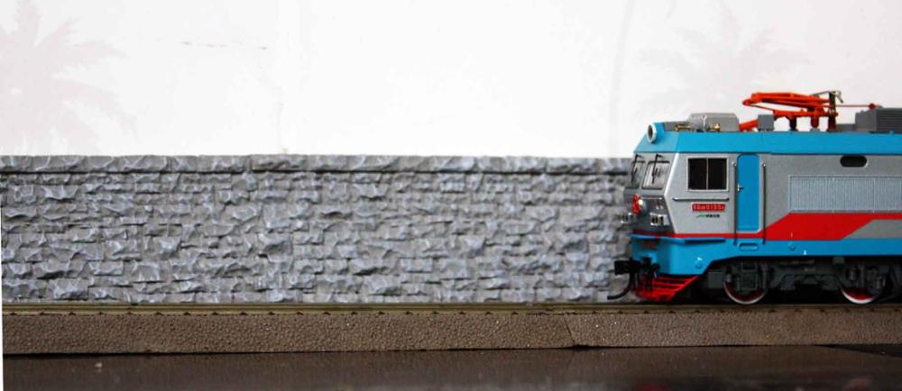 HO – modèle de train en train miniature, piste de train, table de sable, modèle de simulation, protection de la pente, scène de jouet