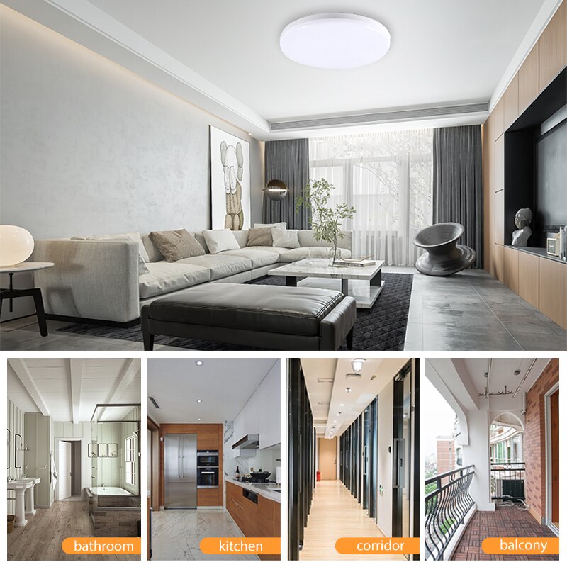 KARWEN 6W 9W 13W 18W 24W 36W 48W Lampada LED Ceiling Lamp AC85-265V Surface Mount Flush LED Panel Light for Living room