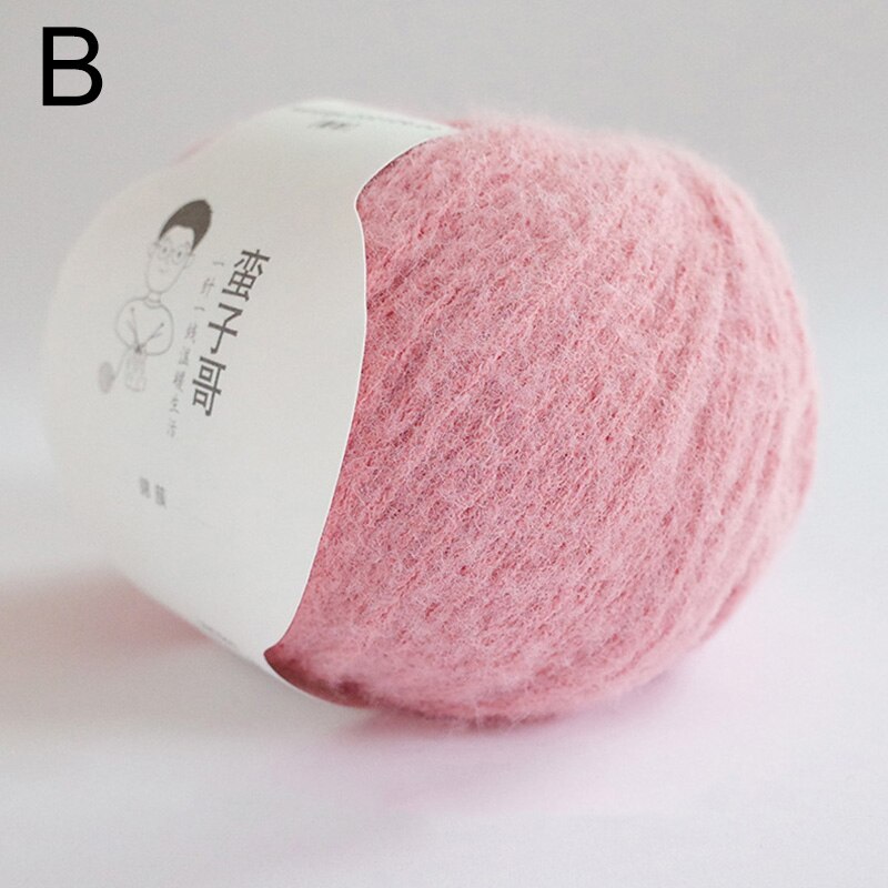 Fil de Mohair amour Angola 55G, fil fin tricoté à la main pour pull de bébé, laine douce au Crochet pour châle écharpe fil fin au Crochet: Gris foncé