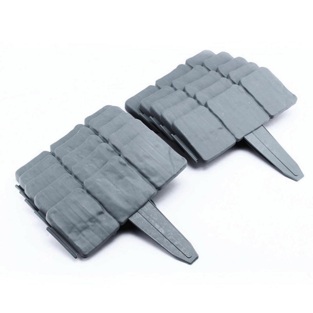 Set Van 20 Pcs Tuin Hek Cobbled Steen Effect Tuin Gazon Rand Plant Grens