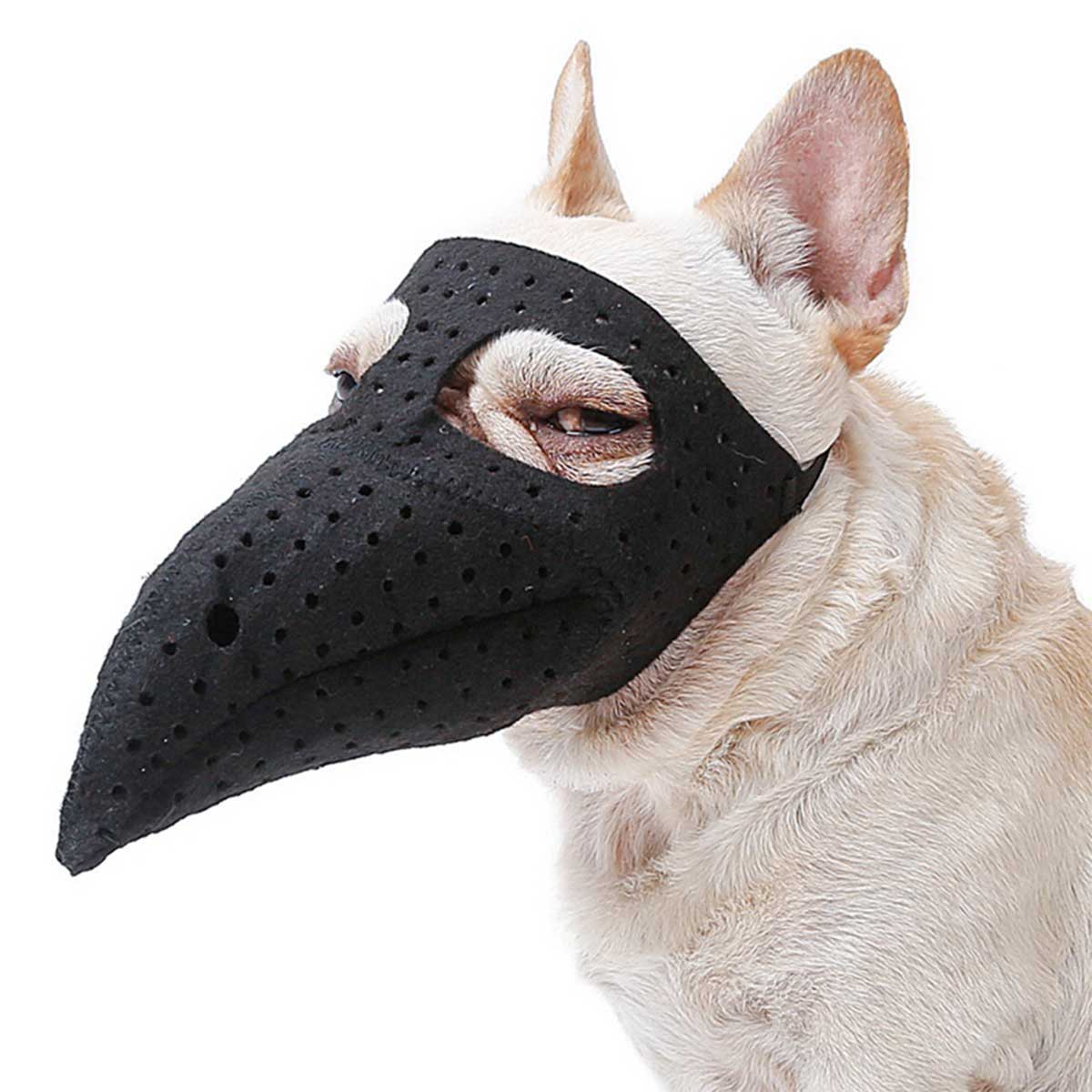 Pet Mouth Cover, Cat and Dog Anti-biting Muzzles Horror Halloween Transformation Mask with Bird Mouth Mask