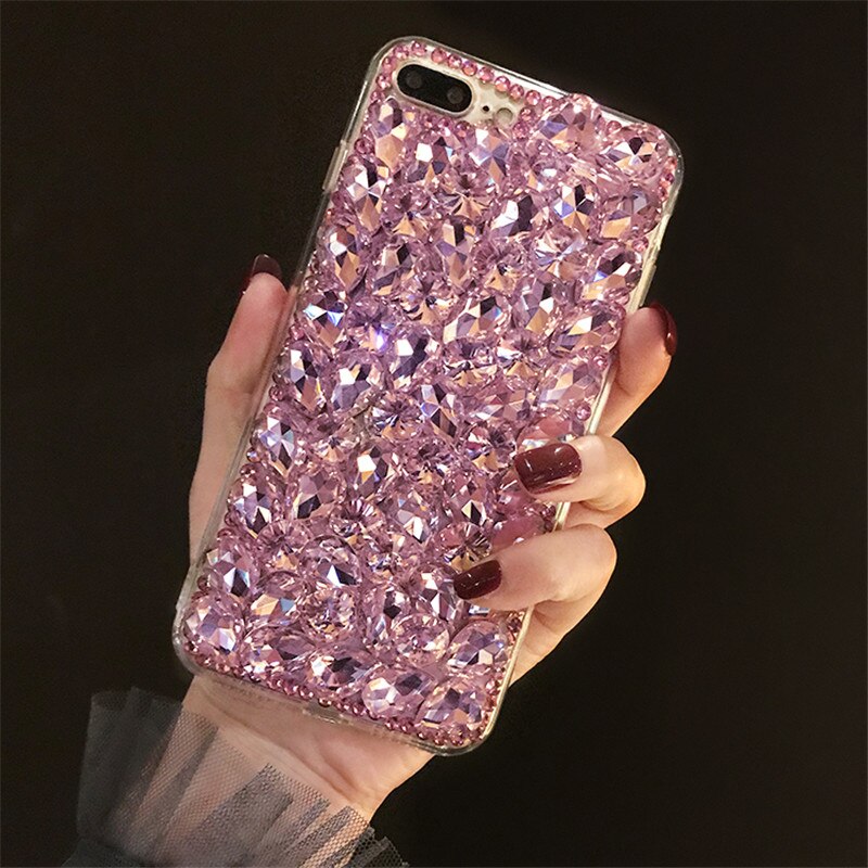 1Pcs Für Doogee N10/Y7 Fall Glitter Luxus Kristall Strass Diamant Bling TPU Telefon Fall Für Doogee N10 doogee Y7 Coque