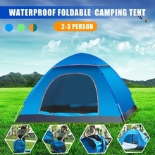 2-3 Mensen Gooien Tent Outdoor Automatische Tenten Dubbele Laag Waterdicht Camping Wandelen Tent 4 Seizoen Outdoor Grote Familie tenten