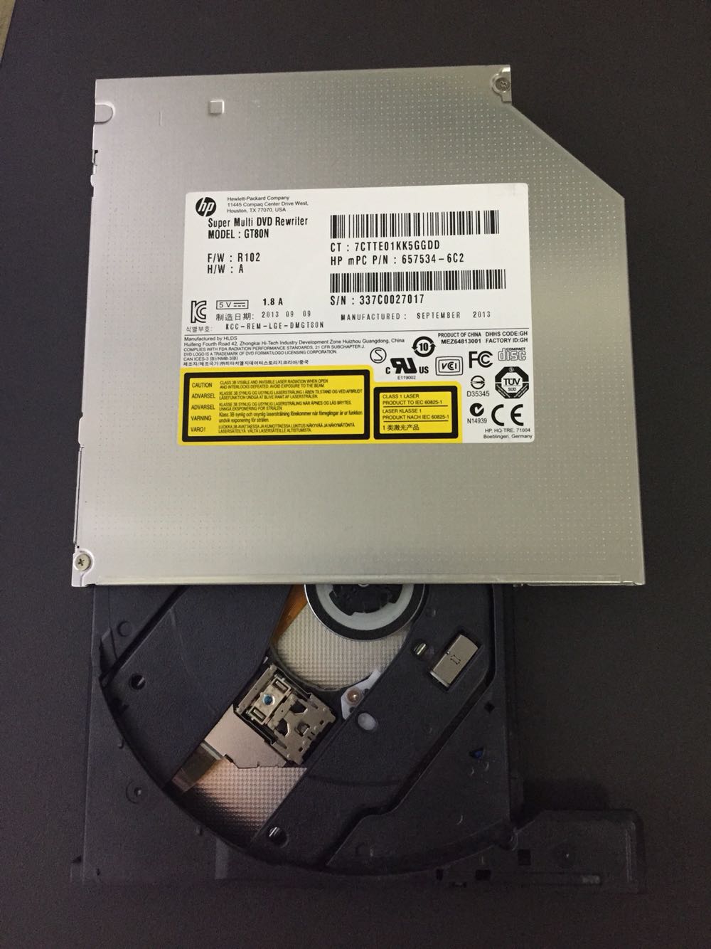 Neue für HL GT60N GT50N GT30N GTBON Dual Schicht 8X DVD RW DL Brenner 24X CD-R Schriftsteller 12,7mm SATA Tablett Laptop Internes Optisches Laufwerk