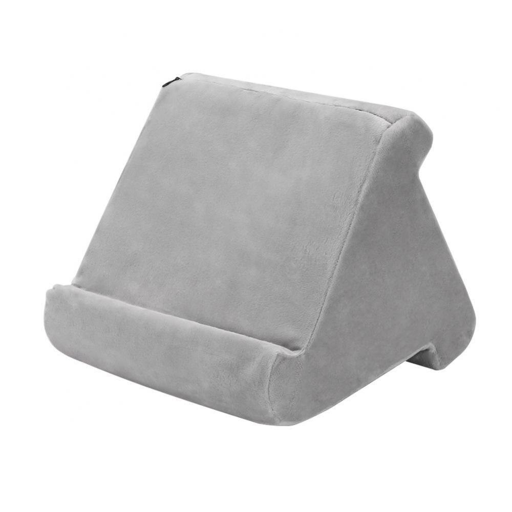 Tabletpudeholder til skød - pude til tablet - tabletholder til seng kan også bruges på gulv, skrivebord: Grå