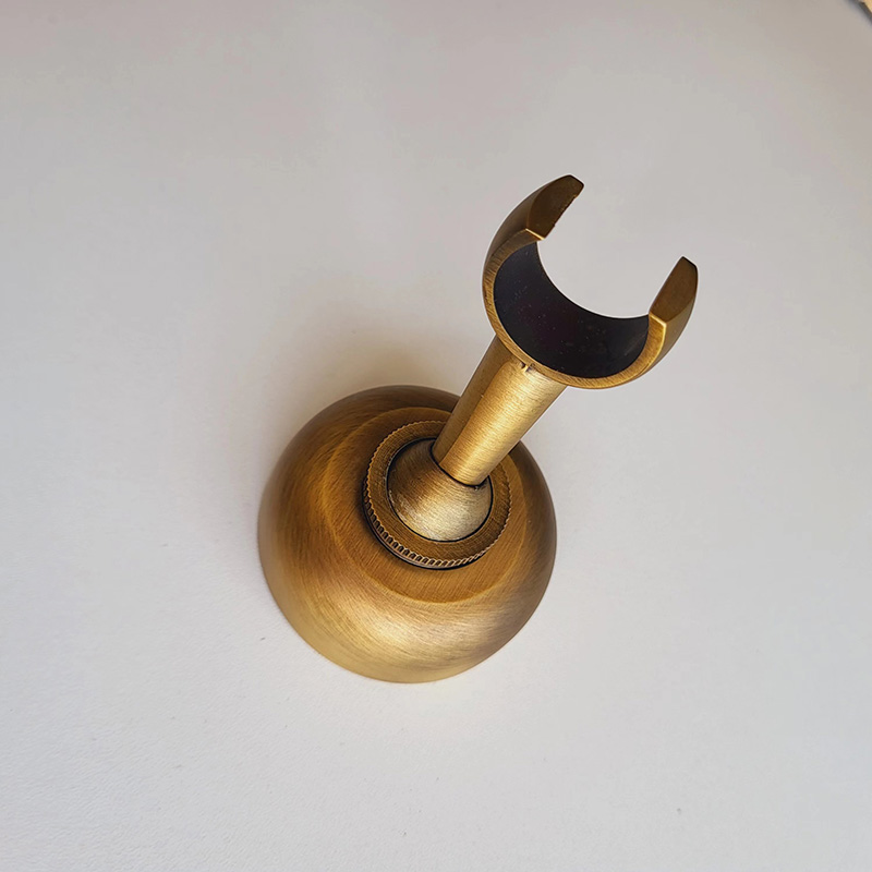 Massief Messing Gemaakt Antiek Messing Wandmontage Handdouche Houder Haak Voetstuk Beugel In Muur Douche Accessoires Badkamer Montage