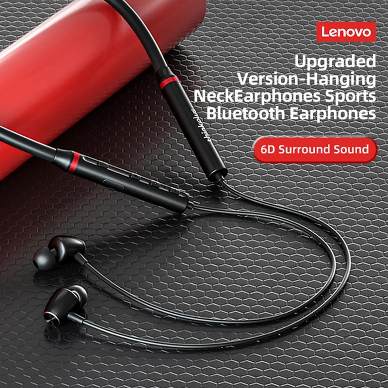 Lenovo HE05X Ⅱ Neckband Earphones Wireless Bluetooth 5.0 Earbuds Waterproof Sport Headset with Mic Magnetic Neckband Earphone