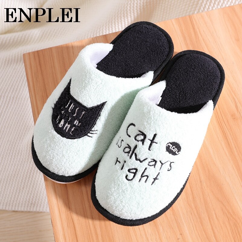 Enplei-zapatos planos con dibujos animados para hombre, chanclas Unisex a la de hogar, antideslizantes, con plataforma, talla 41-44