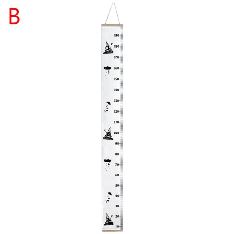 200cm Child Height Ruler Kids Growth Chart Simple Room Decorate: B