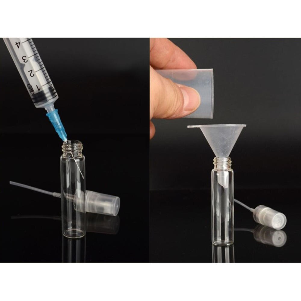 5Pcs 3/5/10Ml Draagbare Glazen Parfumflesjes Mini Lege Parfum Glas Spray Flessen Lege cosmetische Container Voor Reizen