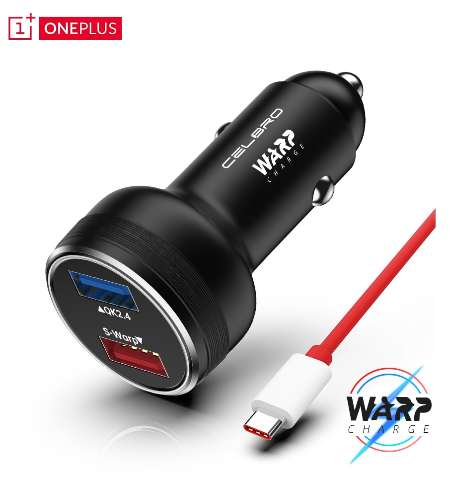 For OnePlus Dash Charge Car Charger Original for One Plus OnePlus 8 7 Pro Nord N10 5G N100 Warp Charger Carcharger Fast Charging
