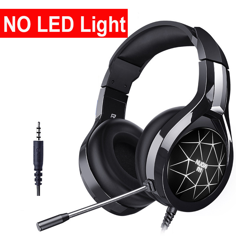 Gamingowy zestaw słuchawkowy gracze słuchawki z mikrofonem zestaw słuchawkowy dla graczy na PC 7.1 USB Surround Stereo dla graczy XBox One PS4 PC Laptop: NO Light