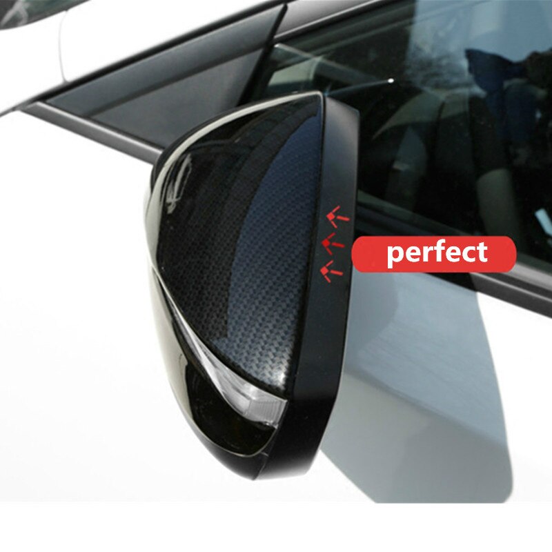 Pour Mazda CX3 CX-3 en fibre de carbone rétroviseur revêtement d'habillage voiture style accessoires 2 pièces