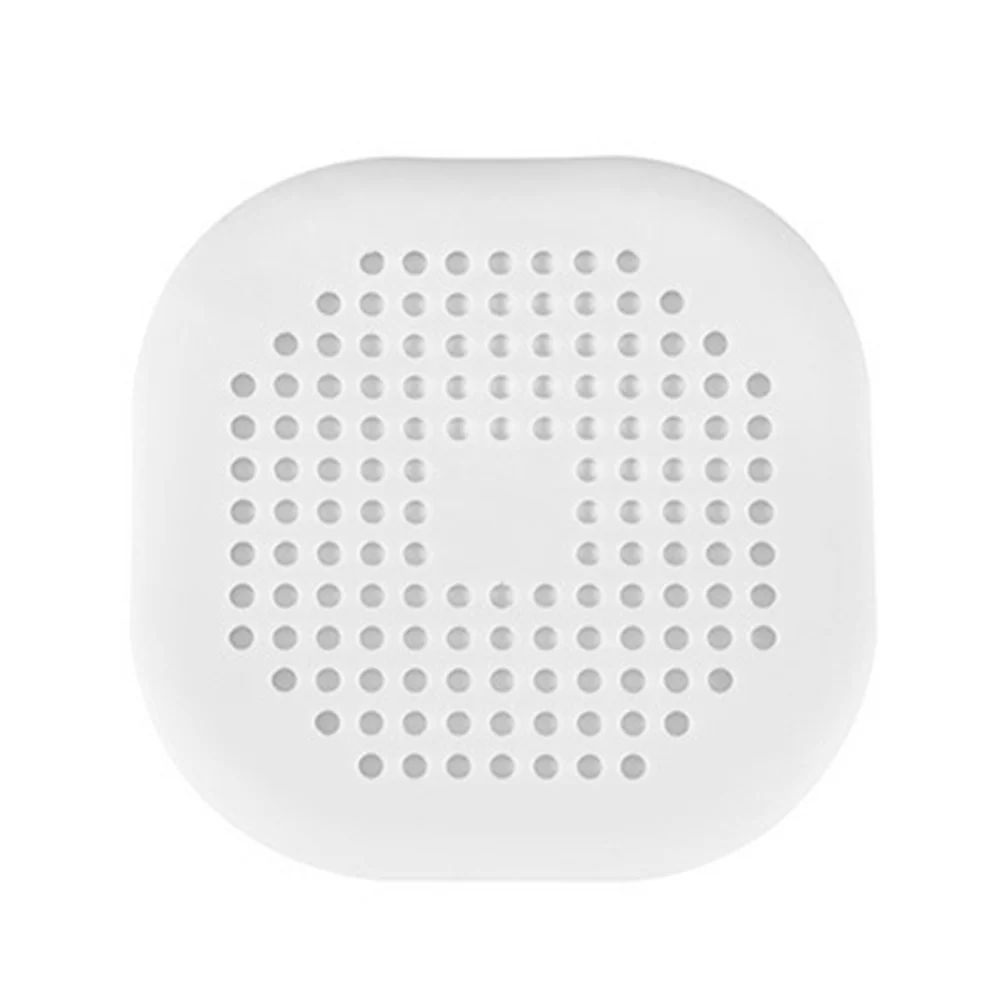 Haarfilter Gootsteen Anti-Blocking Zeef Bad Douche Afvoerputje Stopper Siliconen Keuken Deodorant Plug Badkamer Accessoires: WHITE