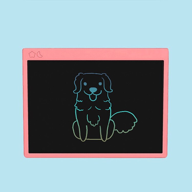 Aibevi 16 inch Rechargeable Drawing Tablet Colorful LCD Writing Tablet Smart Digital Tablets for Business Kids Drawing Tablet: Colorful Pink