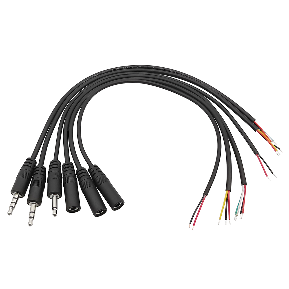 1/5 Uds 2,5mm 3,5mm Mono Cable de Audio estéreo macho hembra conector Jack 2/3/4Pin Cable de extensión DIY auricular micrófono Cable de reparación