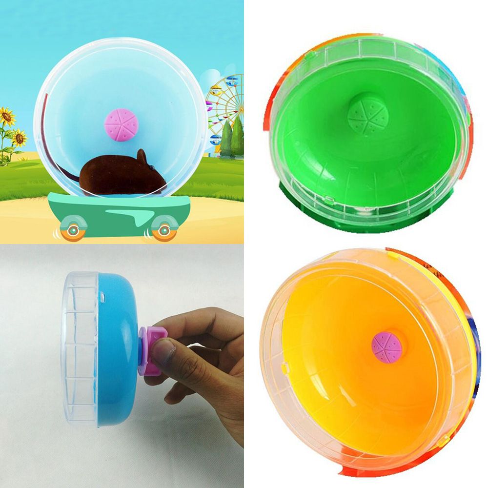 Hamster Wiel Kleine Dieren Speelgoed Leuke Plastic Oefening Ronde Wiel Roller Stille Sport Huisdier Speelgoed Voor Cavia Kooi Accessoires