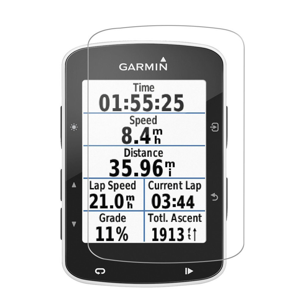Funda protectora de silicona suave, película protectora de pantalla de vidrio para Garmin edge 520/Plus, GPS, bicicleta, ordenador: Verde oliva