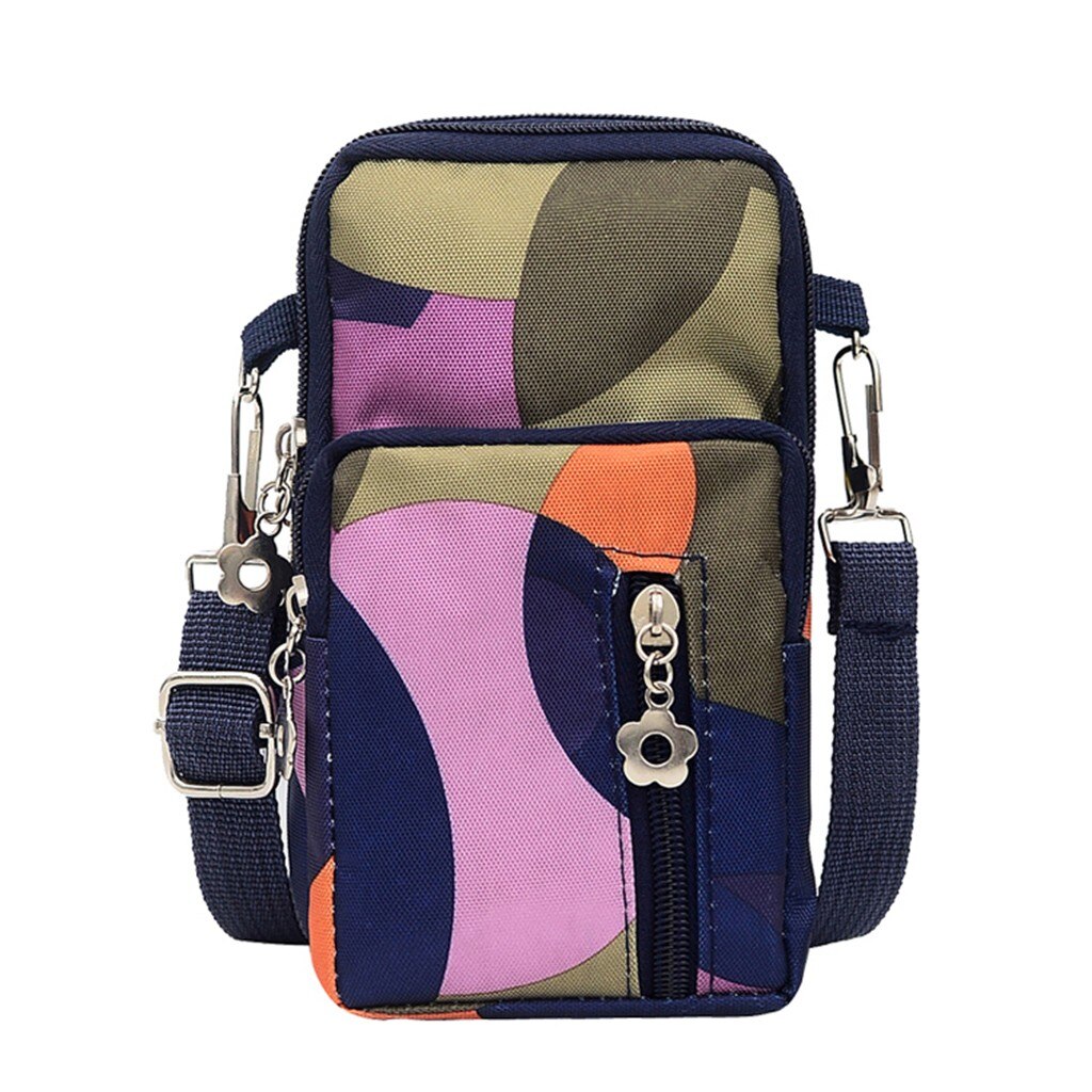 Aelicy Messenger Bag Women Cute Cartoon Print Zipper Shoulder Bag For Mobile Phone Pack Casual Small Thing Packing: I