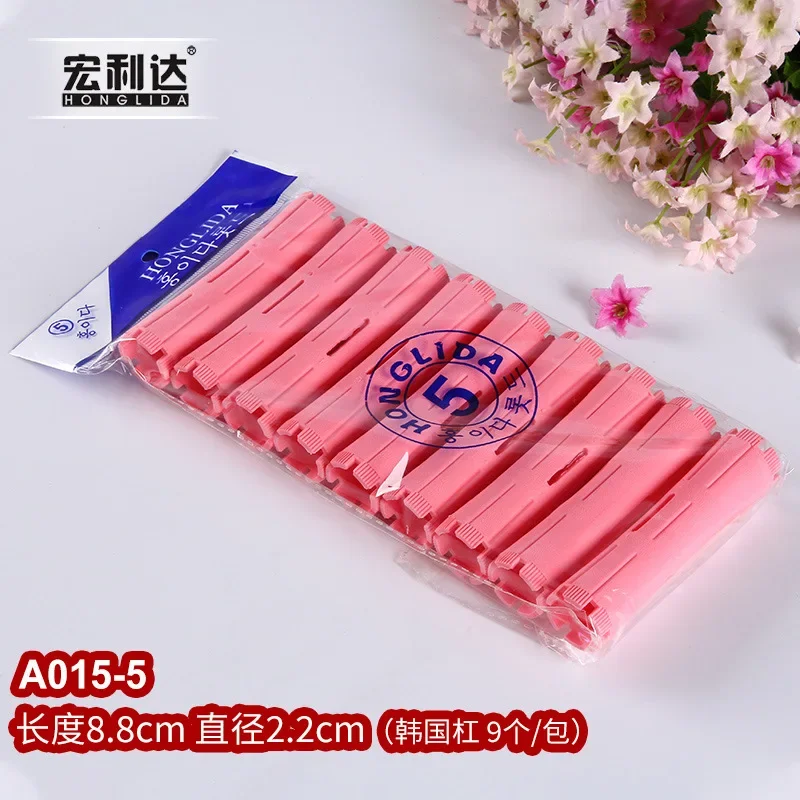 Би weeди tiges de permanente de cheveux tiges de vague froide tiges de permanente en plastique rouleaux de friser de cheveux bigoudis peigne en queue de pied en acier bigoudi sans chaleur: Argent
