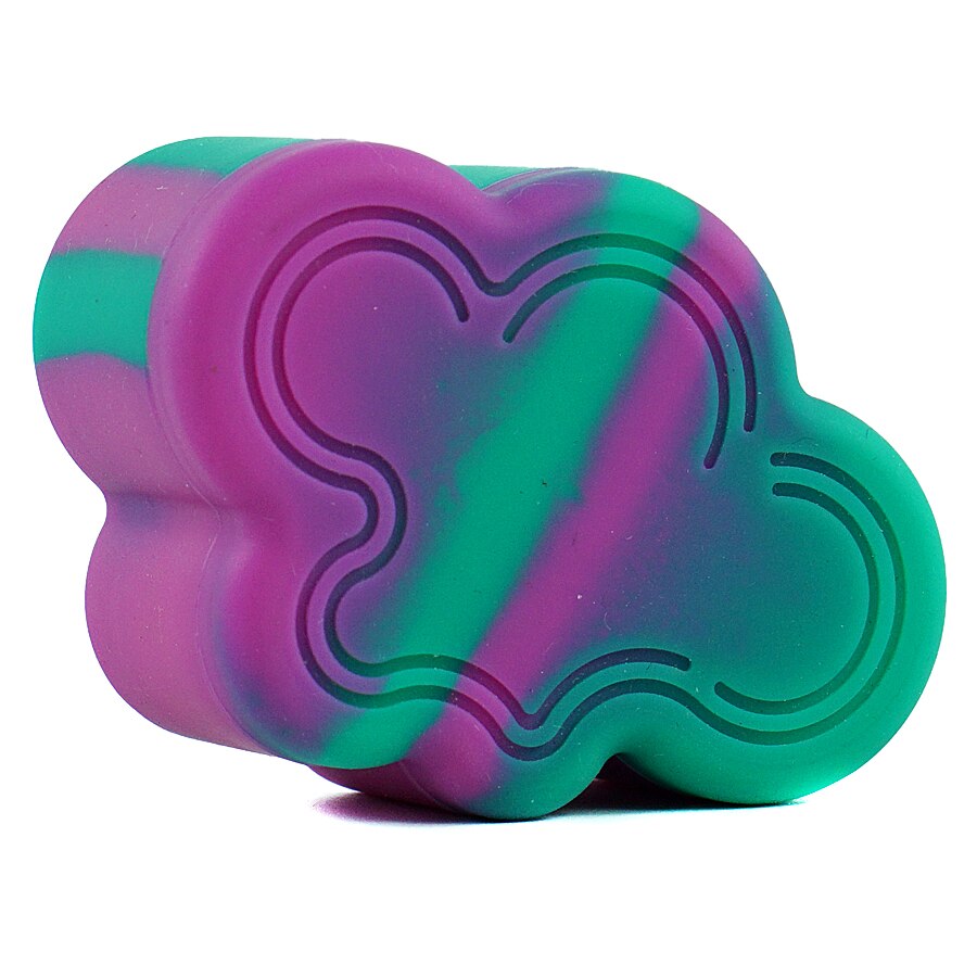 1pc Small Cloud Shape Silicone Dab Container Nonstick Container Tank Portable 22ml Storage Box for Oil Wax Jar
