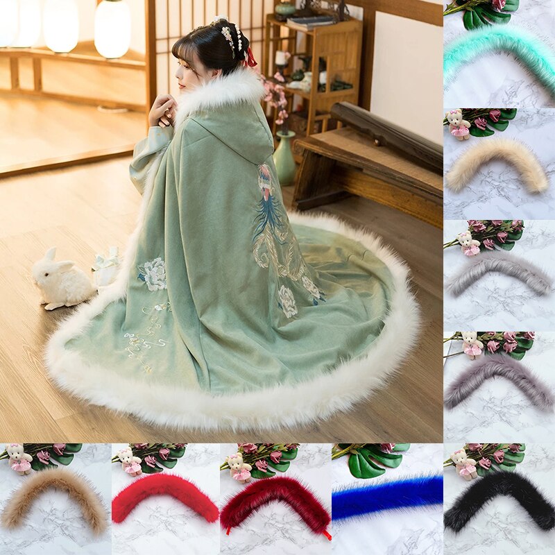 80Cm Faux Vos Bont Lint Tapes Diy Jas Fluffy Bontkraag Sjaal Naaien Materialen Levert Pluche Bont Streep Bont voor Handwerken