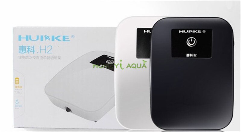 Lithium batterij AC/DC waterdichte luchtpomp voor aquarium ultra stille aquarium toename zuurstof pomp H2