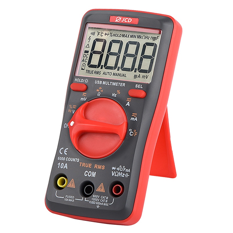 Jcd lödkolv med usb-laddning digital multimetersats justerbar temperatur autoavstånd ac/dc tester multimetro  um16