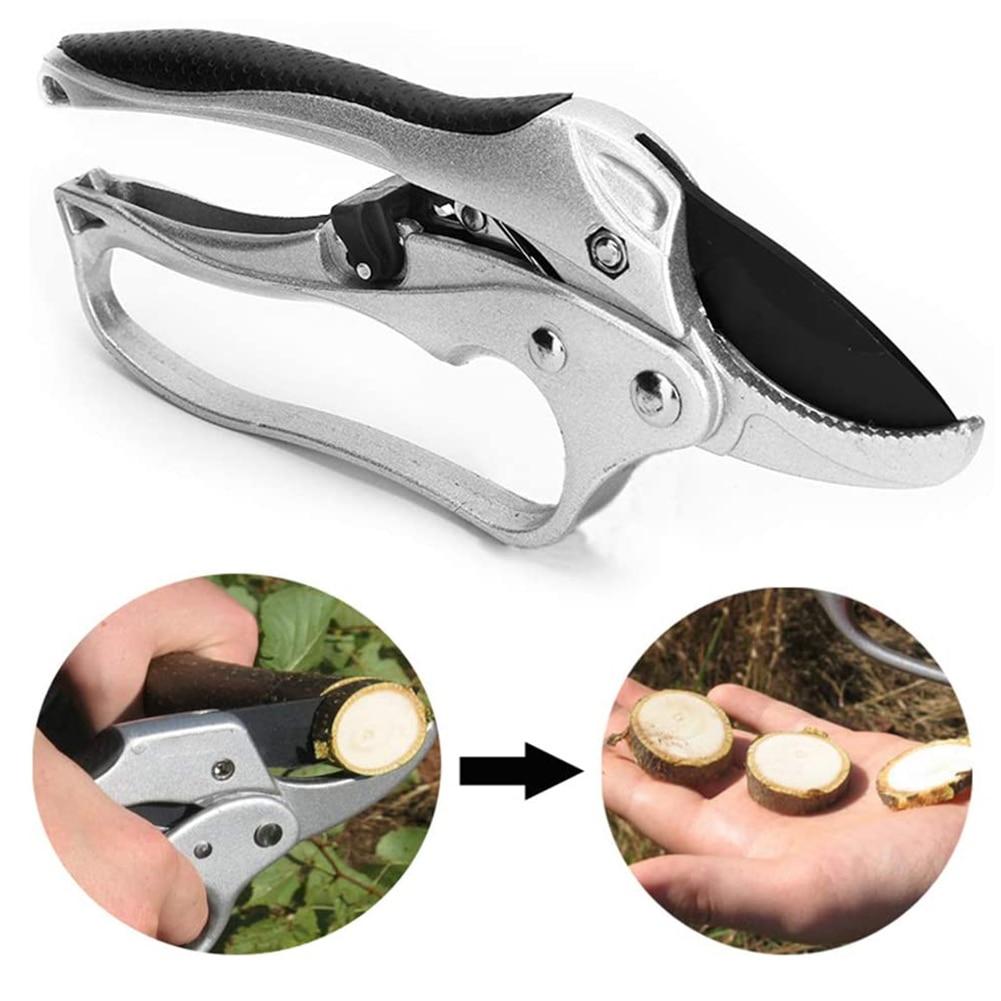 Pruning Shear Ratchet Plant trim horticulture Hand Shear Orchard Pruning Pruner Cut Shrub Garden Tree Flower Scissor Supplies