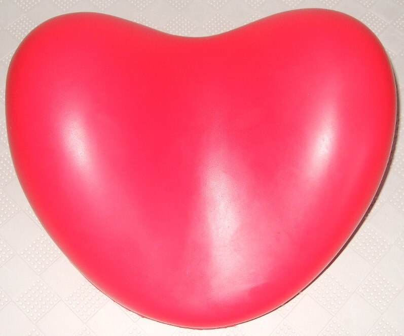 tub headrest heart-shape bath pillow Red color