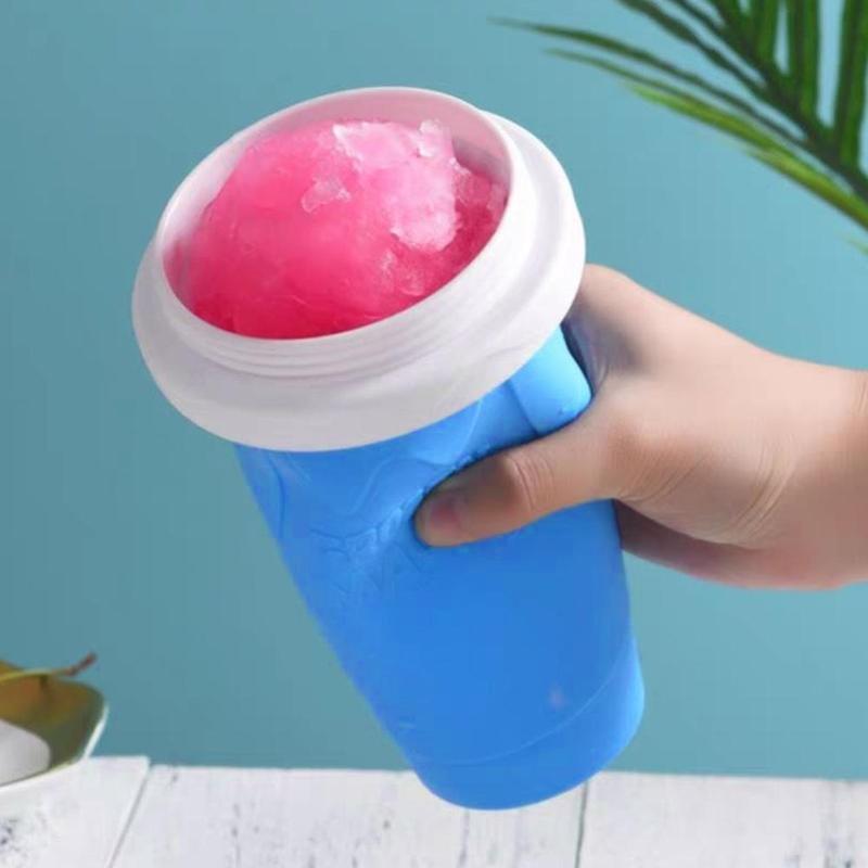 Quick-Frozen Squeeze Cup Slushy Maker Ice Cream Maker Slushy Cup With Bottle Cooling Maker Smoothie Supplies Squeeze Straw A3Y0