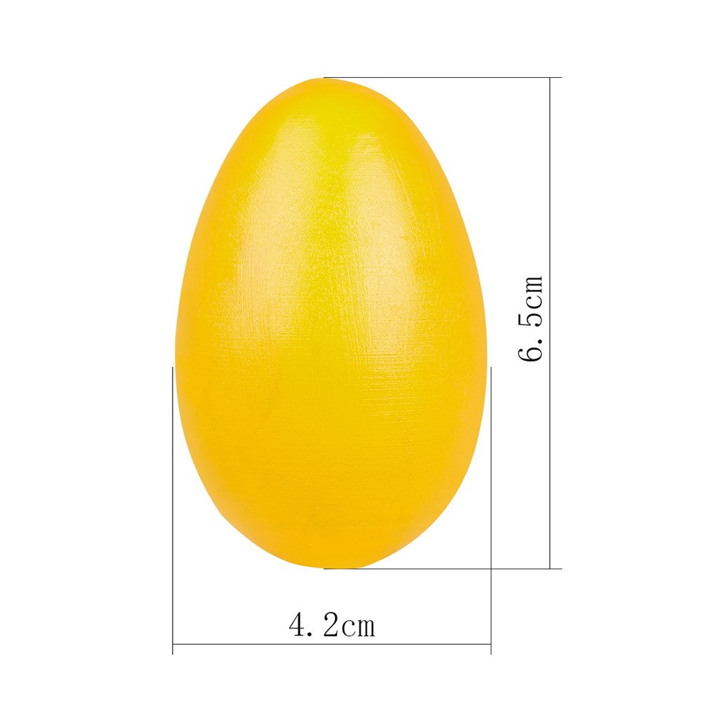 Drewniane marakasy jajko shakery muzyczny instrument perkusyjny jaja 2 szt. Czerwony