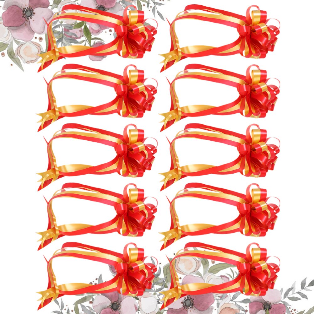 10 stuks strikken decoratie lint touw strikken hangende banner wikkel lint strik voor bruiloft thuisfeest