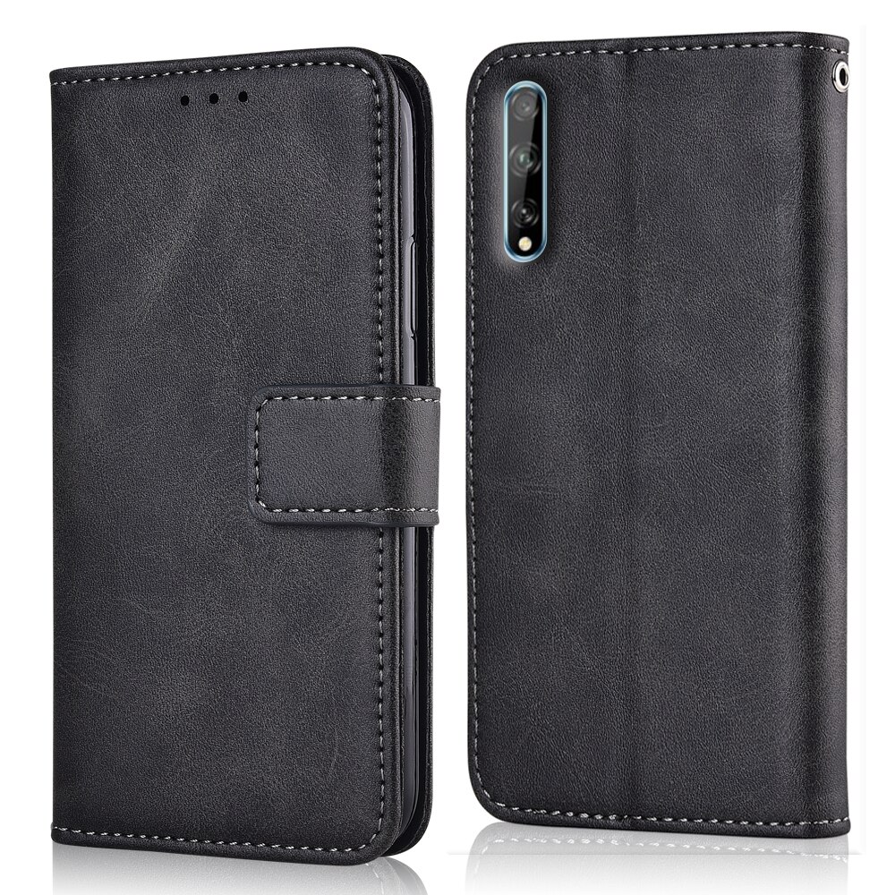 Case On Honor 30i Cover Fitted Case On Huawei Honor 30i Cover Phone Bag For Huawei Honor30i Plain Wallet Case: niu-Dark Grey