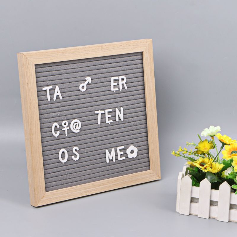 Letras de placa de carta conjunto 126 números caracteres especiais palavras para feltro mutável sinais de mensagem & letterboards