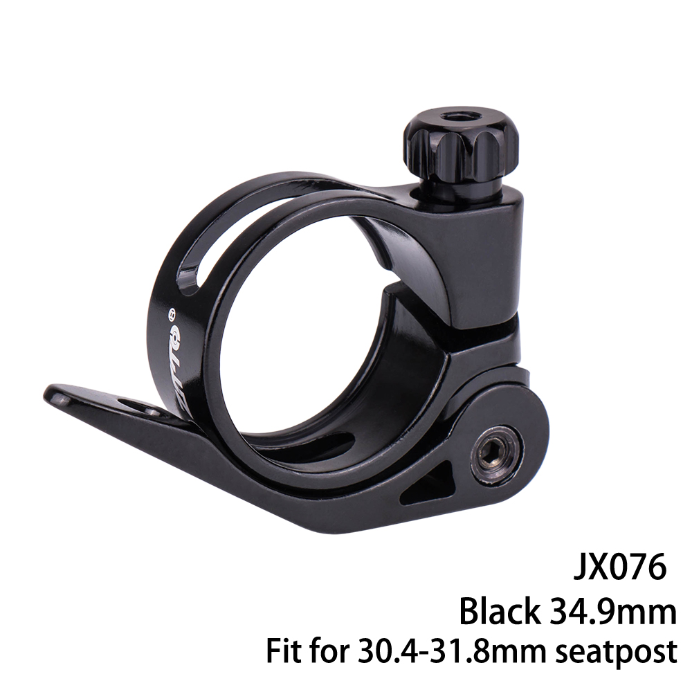 ZTTO-abrazadera para tija de sillín de bicicleta, 28,6/31,8/34,9mm, Clip para tubo de sillín de bicicleta de montaña y carretera, abrazadera para tubo de asiento de liberación rápida: Azul