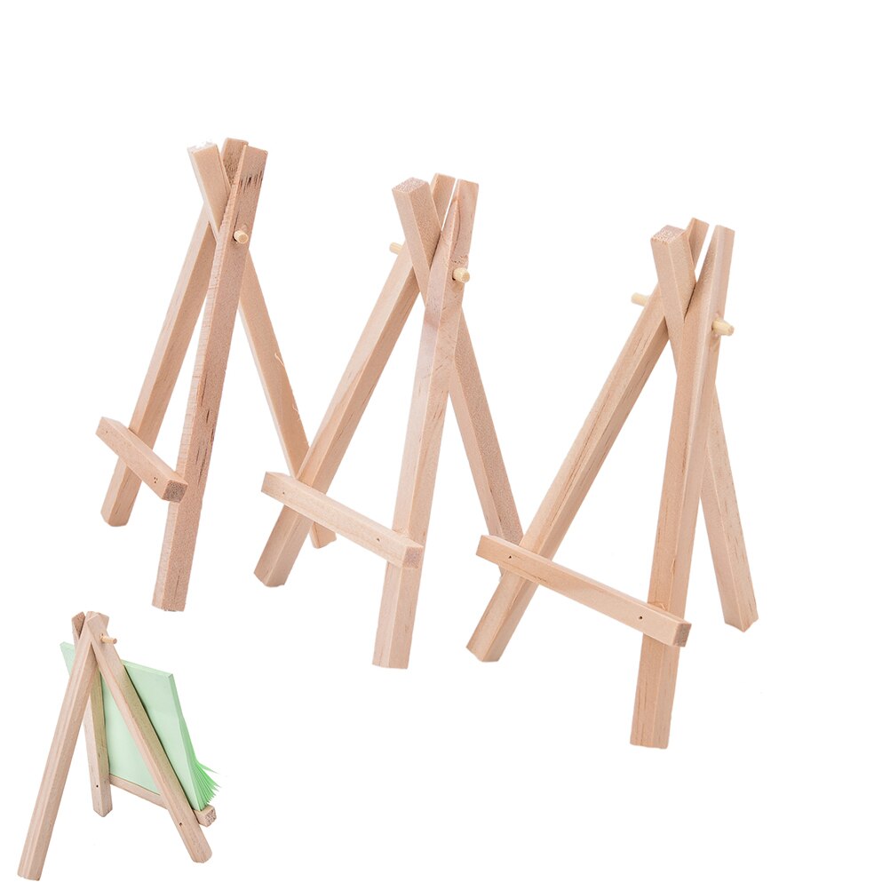 1Stck Holz Mini Künstler Staffelei Holz Hochzeit Tisch Karte Stand Anzeige Halfter Für Party Dekoration 12,5 x7cm