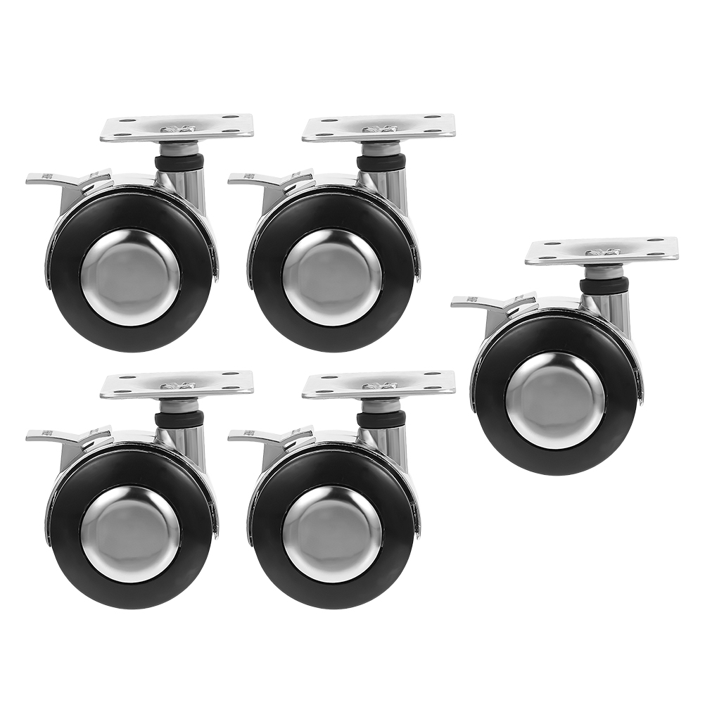 5pcs Office Chair Caster Wheels Furniture Rotation Swivel Wheel