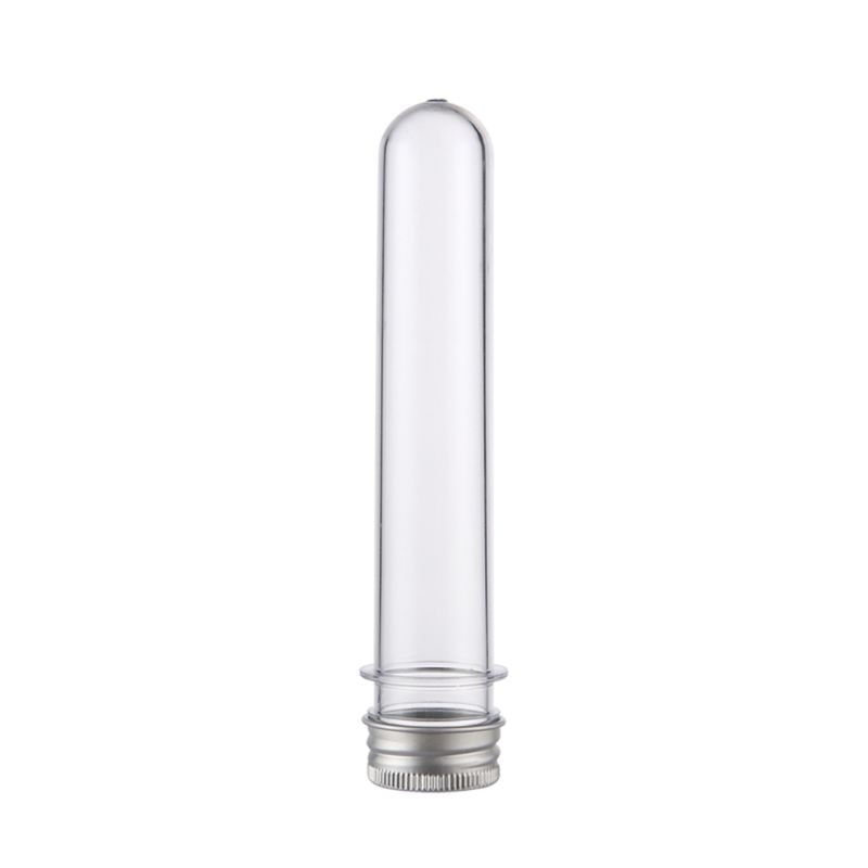Reagensglas af plast klare og gennemsigtige slikopbevaringsbeholdere med skruelåg 40ml 10 stk