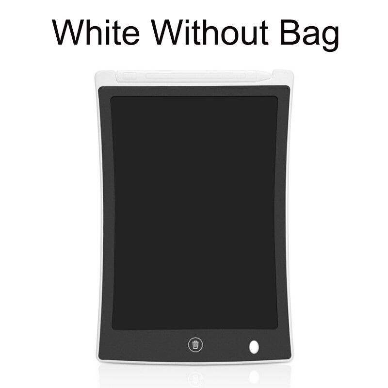 Brand Electronic Writing Board 8.5 Inch Memo Whiteboard Kids Blackboard for School Children Drawing Playing Handwriting: White without Bag